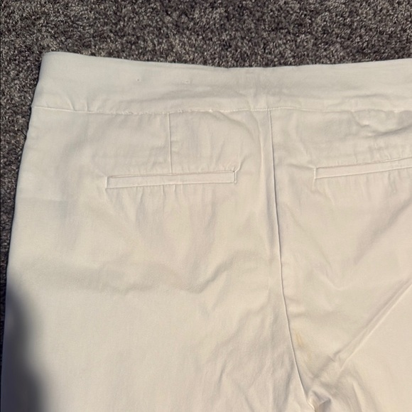 Chicos Brigitte Embroidered Eyelets Slim Cropped Pants Pull on 12R - Picture 6 of 9